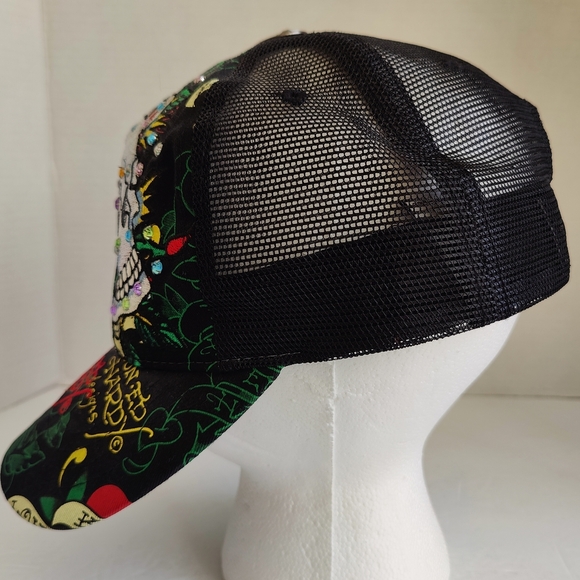Ed Hardy Love Kills Slowly Hat VGC Adjustable by C. Audigier - Picture 4 of 11